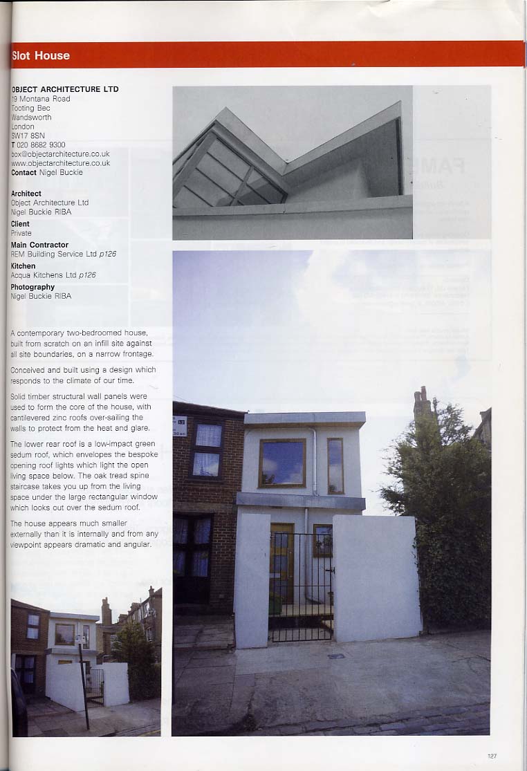 RIBA Architectural Projects 2010 featuring Contemporary House New Build project by Nigel Buckie from Object Architecture